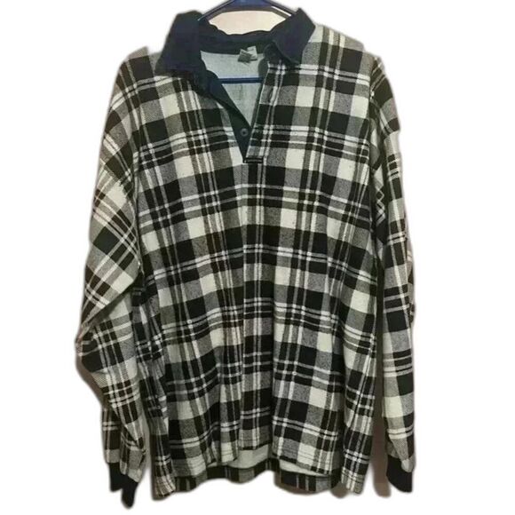 Other - Structure Mens Plaid Long Sleeve Collard Shirt